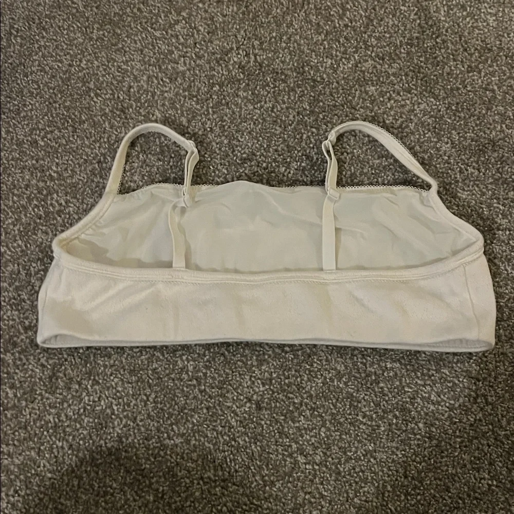 SKIMS White Pointelle scoop neck bralette - Picture 5 of 7